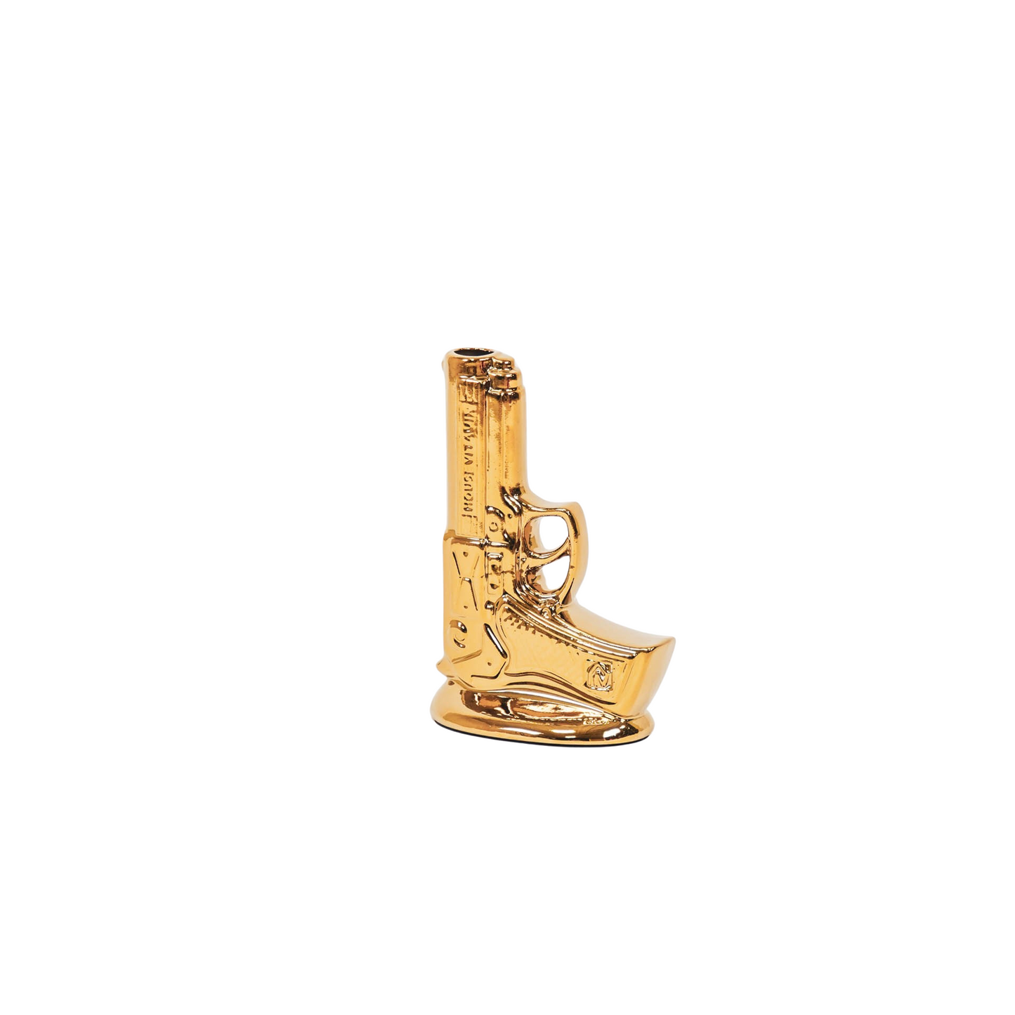 Silent Shot – Gold Ceramic Vase