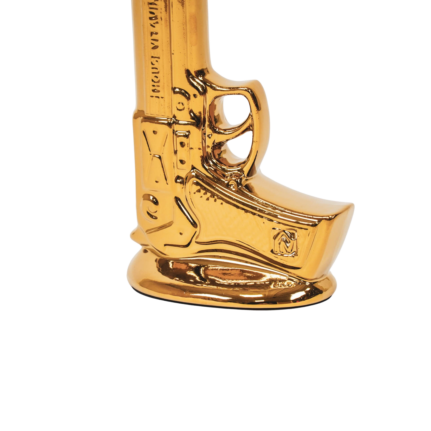 Silent Shot – Gold Ceramic Vase