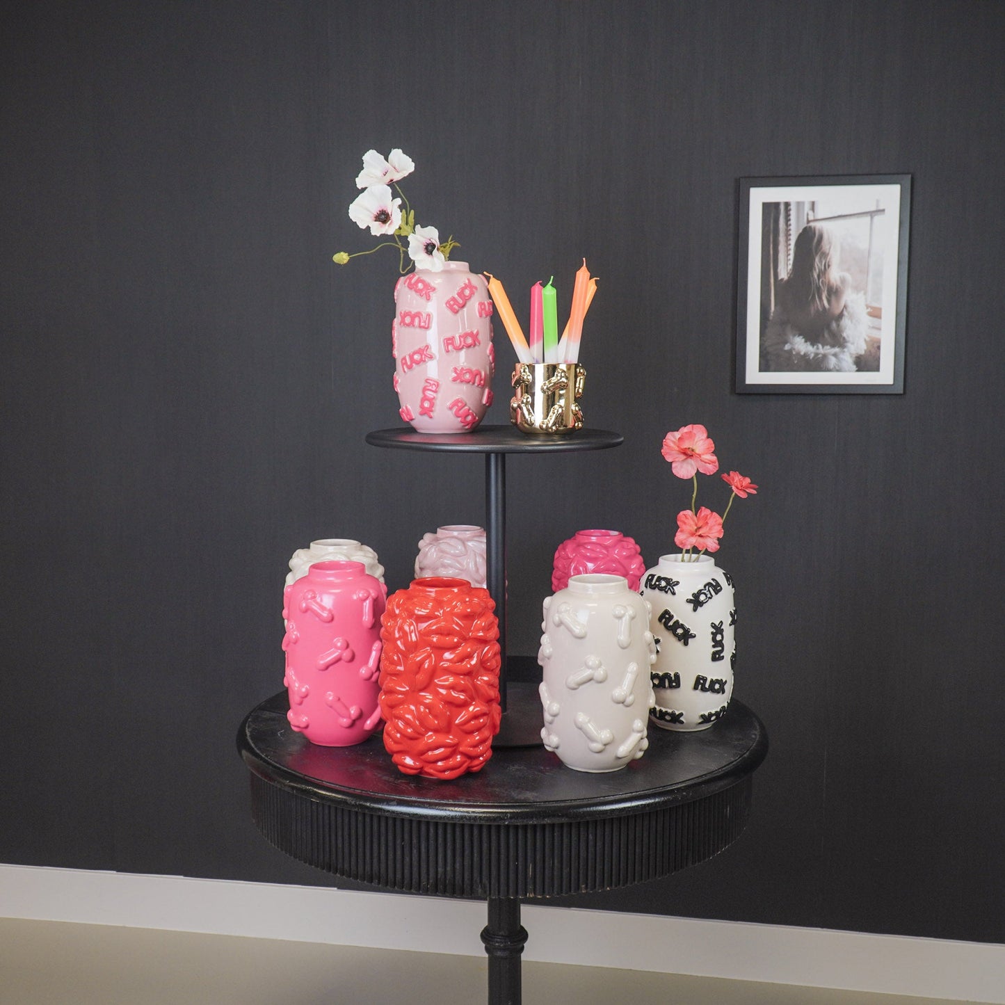 Besitos – Red Ceramic Vase